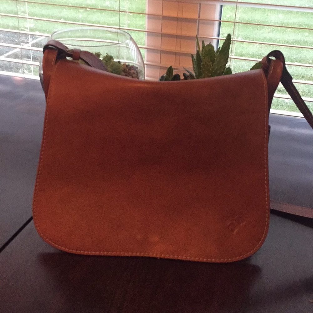 Patricia Nash Positano tan leather crossbody